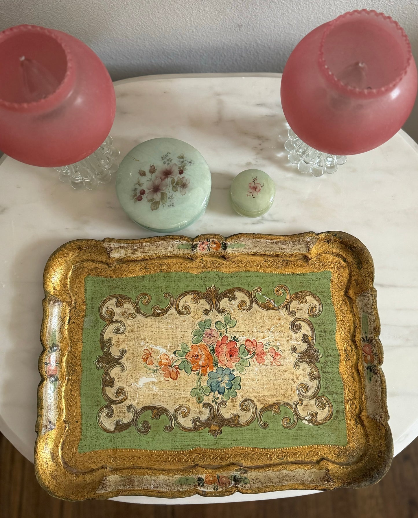 Italian Alabaster trinket/ring boxes