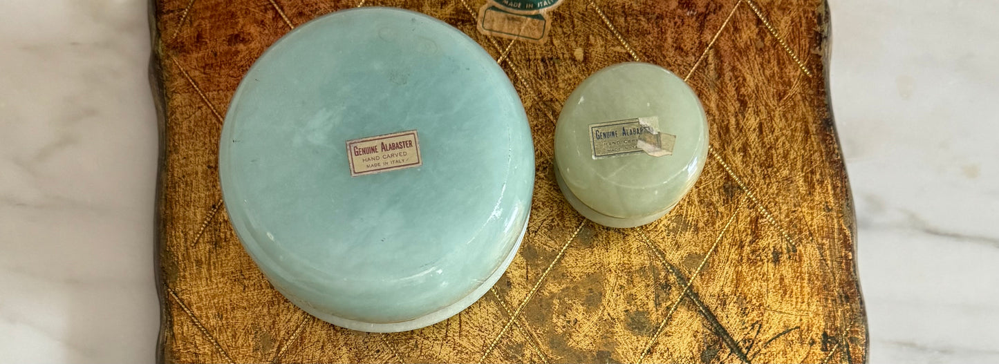 Italian Alabaster trinket/ring boxes