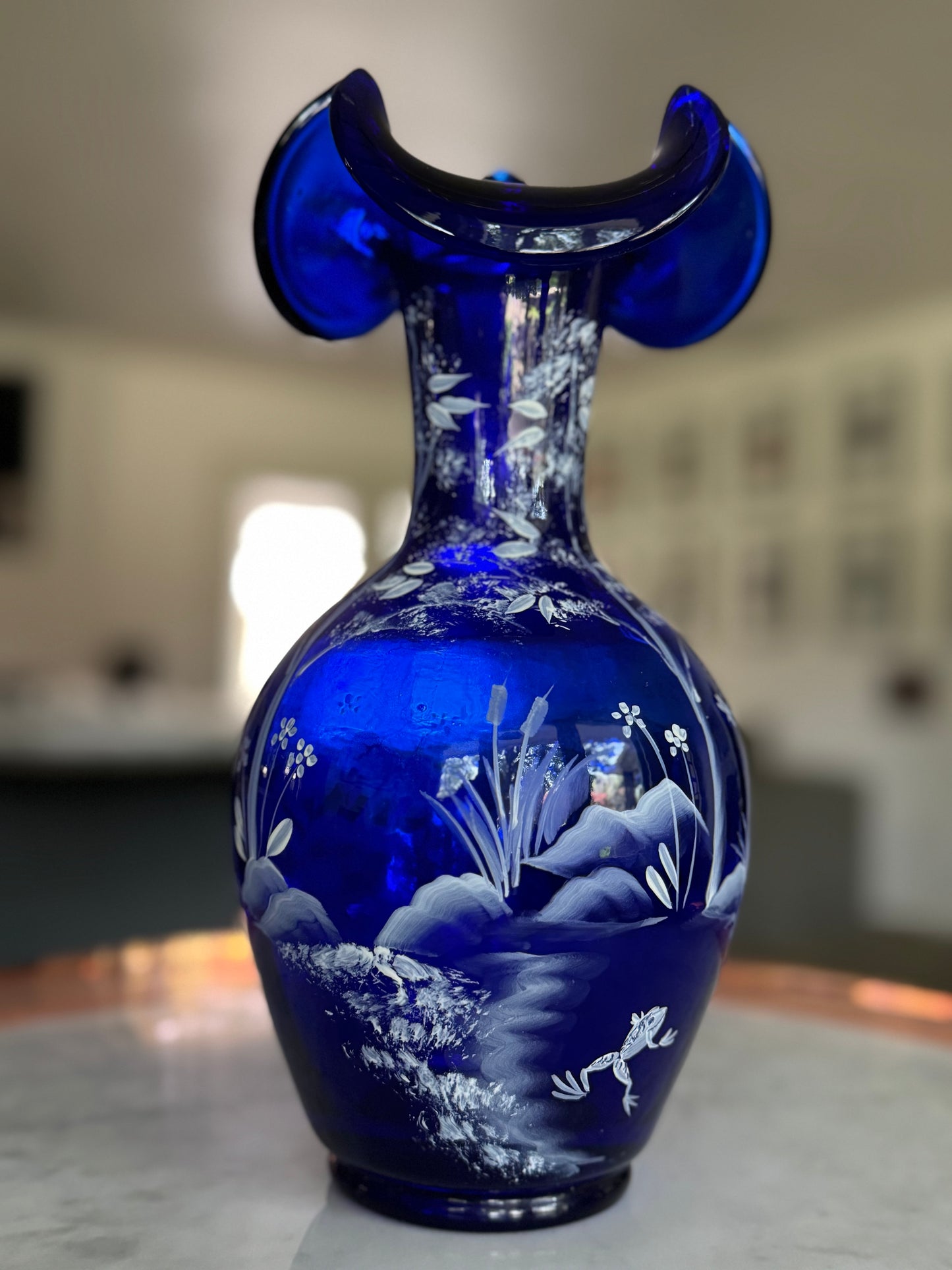 Fenton Countryside vase, 100th Anniversary
