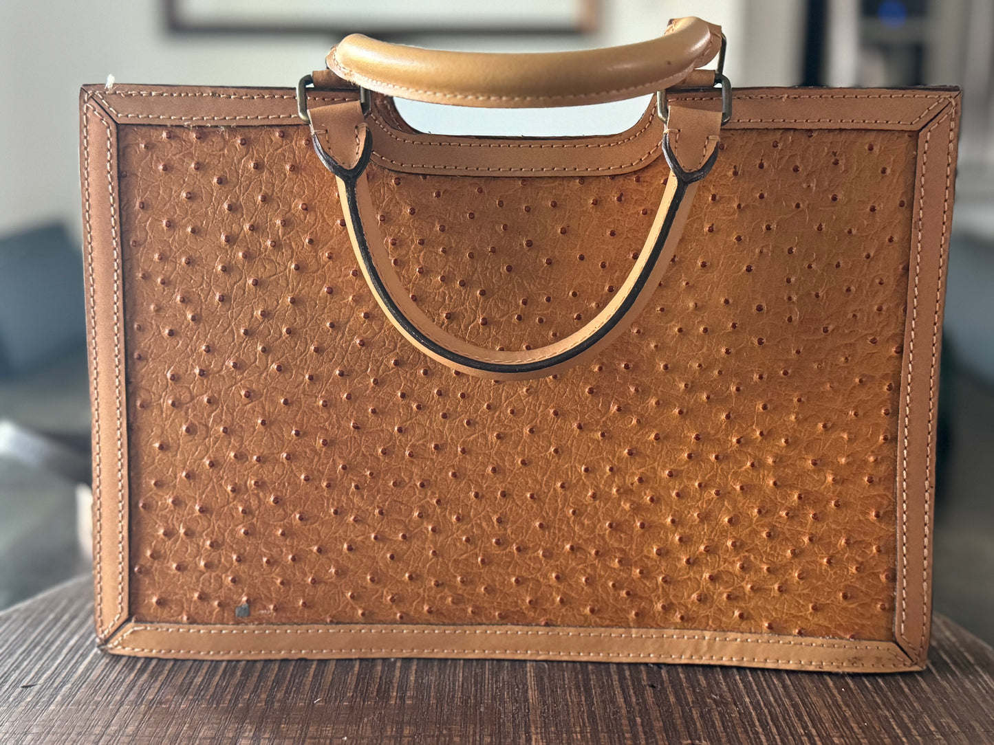 Vintage Roberto Roma Ostrich Leather Purse