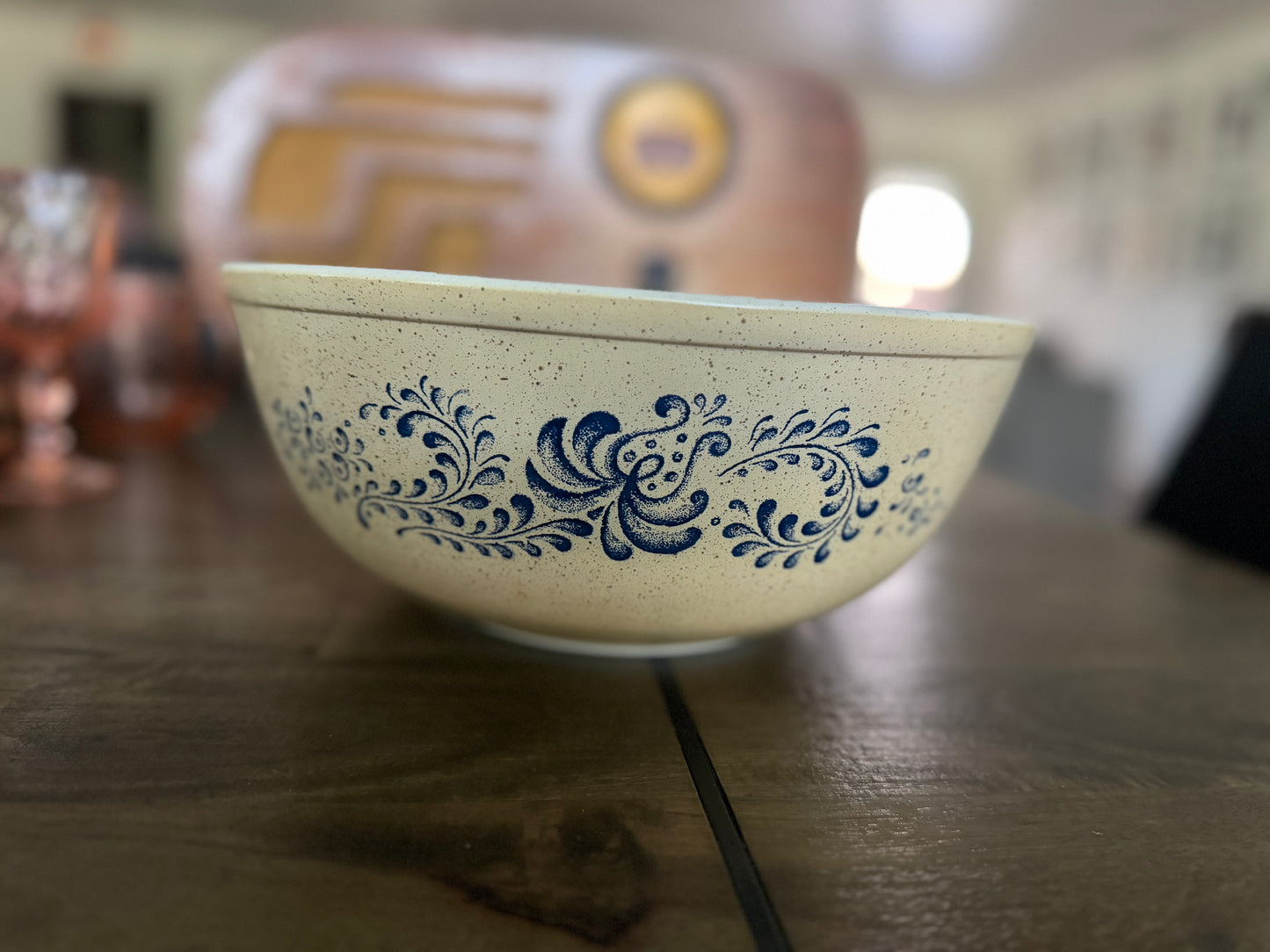 Vintage Pyrex Homestead Blue #404 Bowl