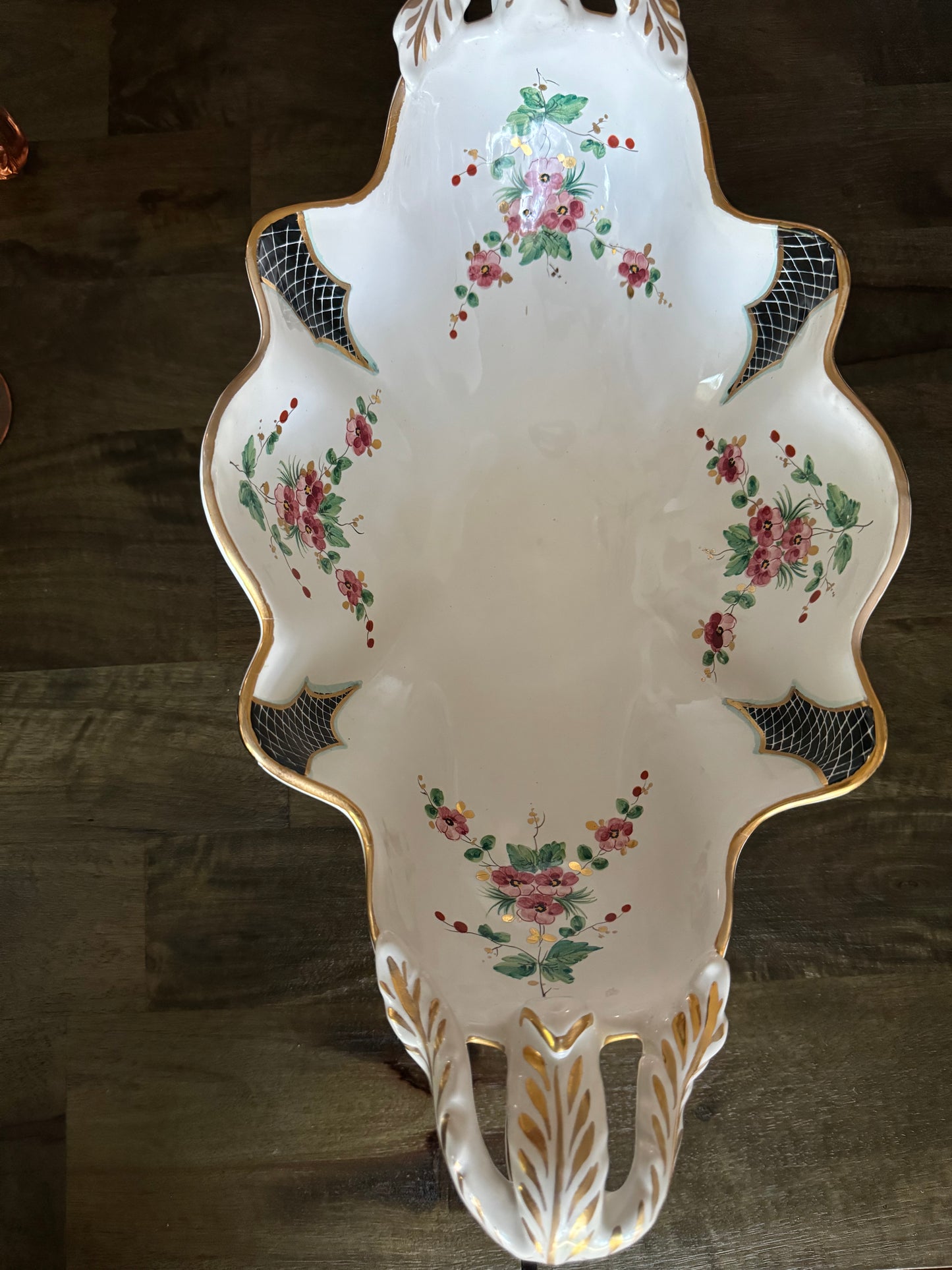 Vintage Deruta Signed Hand-Painted Italian Centerpiece Bowl