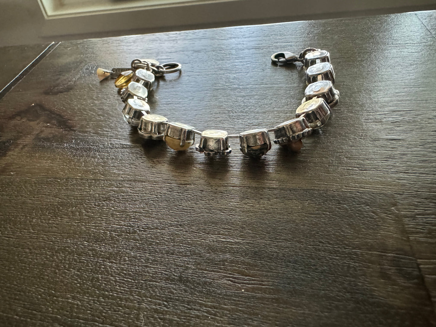 Signed Mariana Swarovski & Silver Plate Bracelet