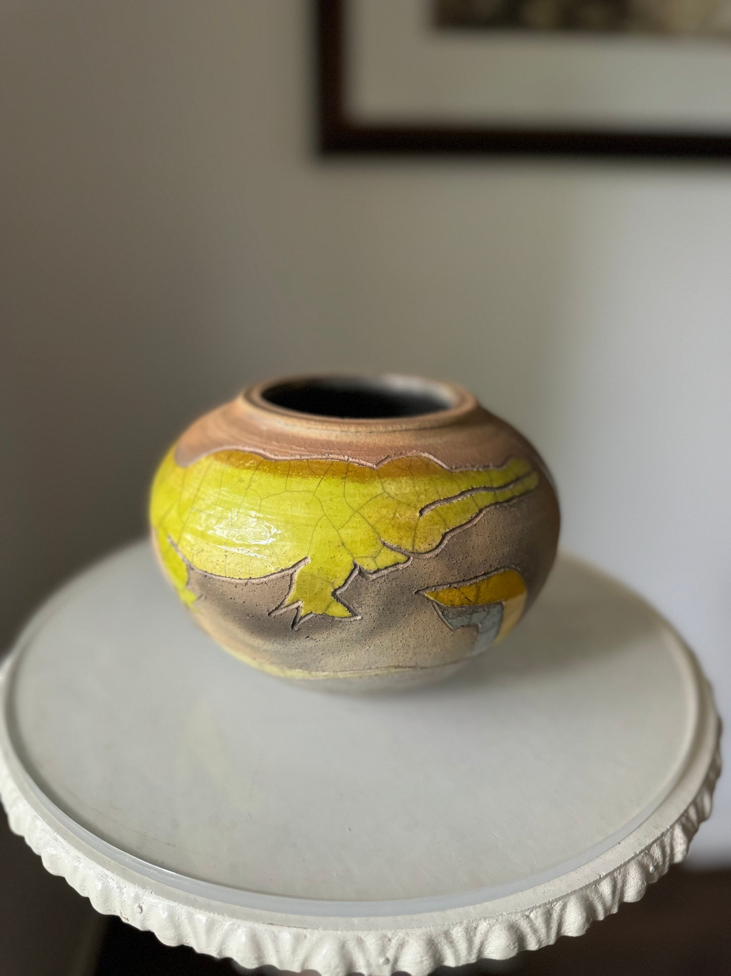 Vintage Randy Brodnax Crocodile Vase
