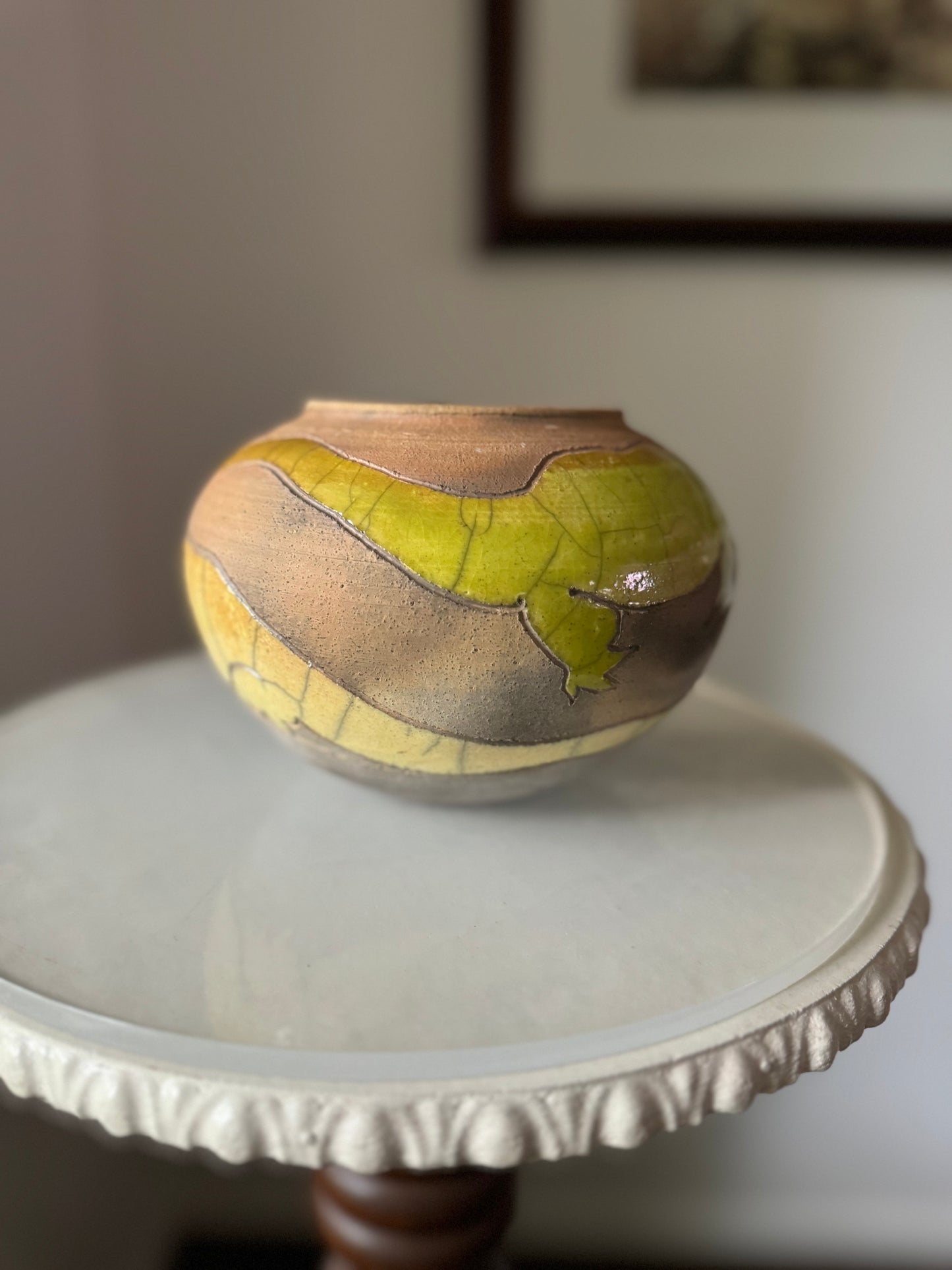 Vintage Randy Brodnax Crocodile Vase