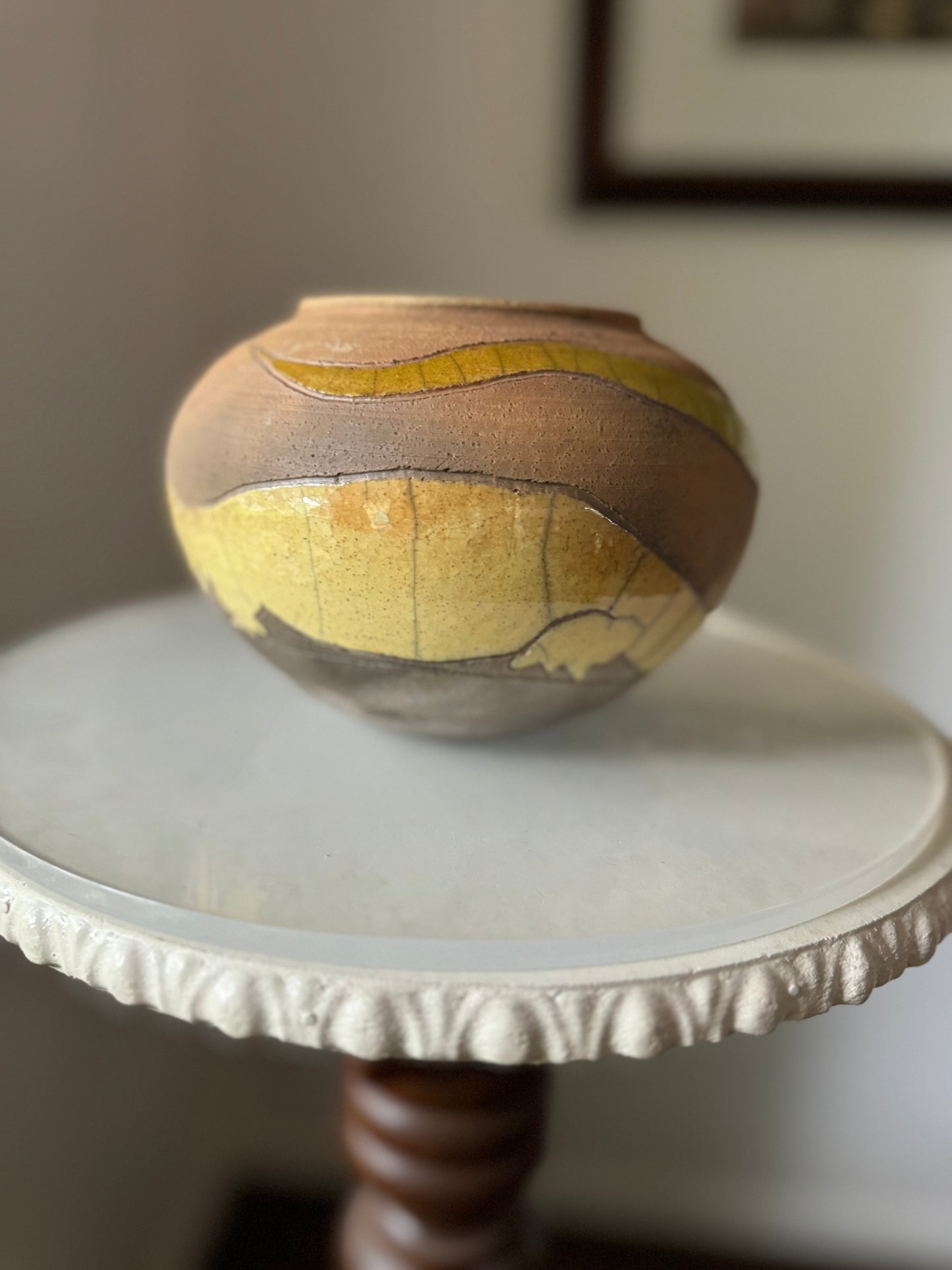 Vintage Randy Brodnax Crocodile Vase