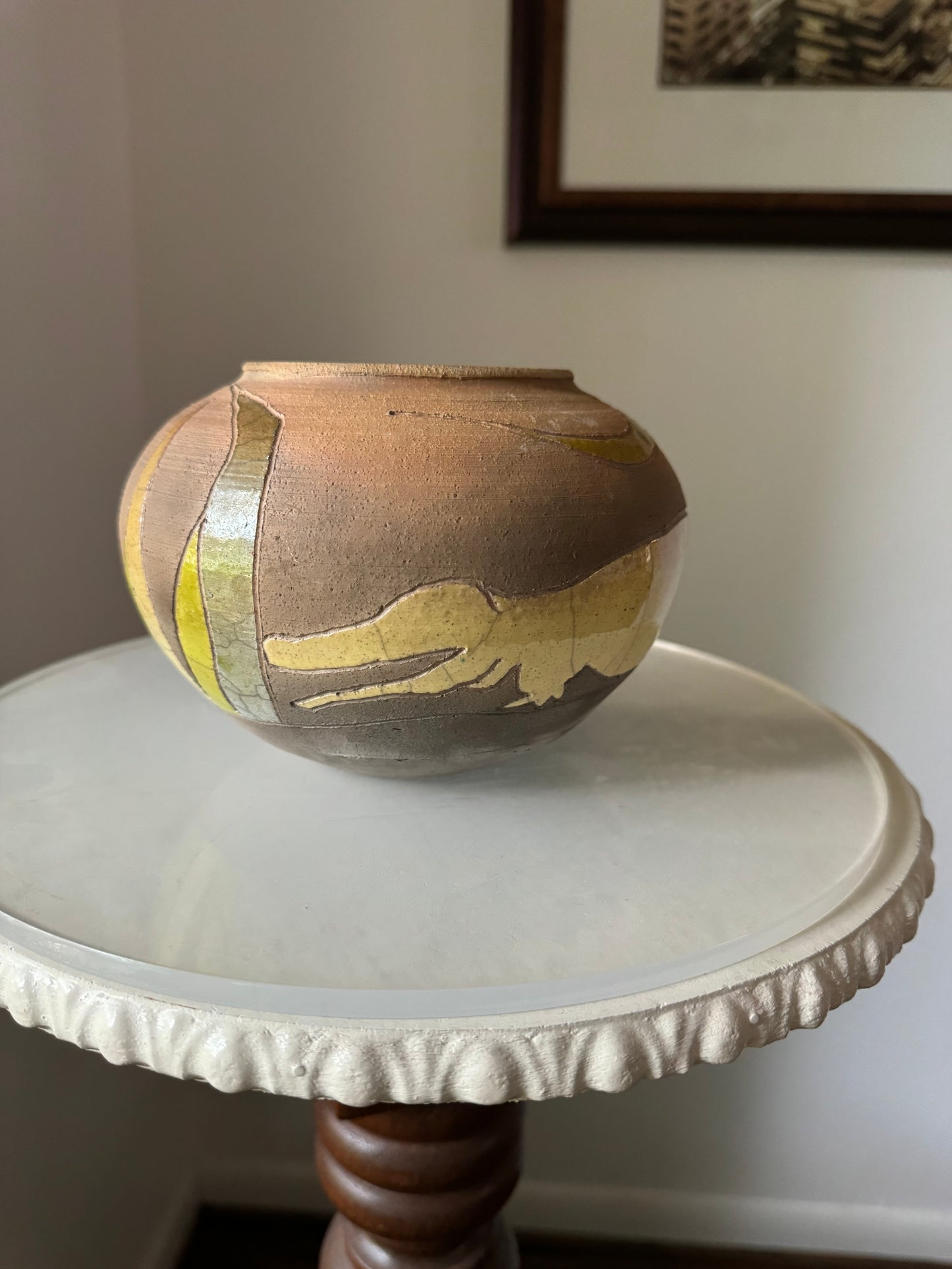 Vintage Randy Brodnax Crocodile Vase