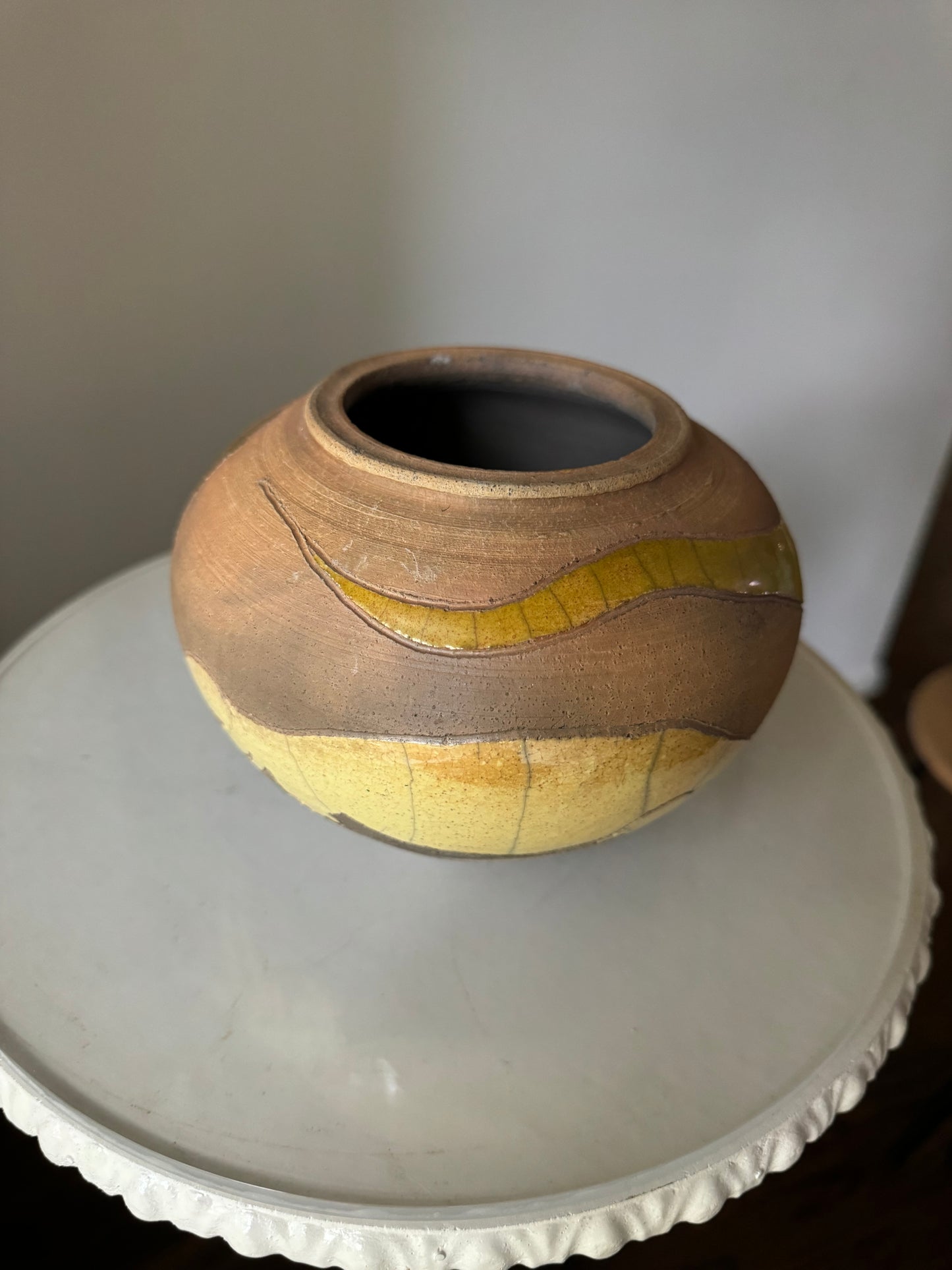 Vintage Randy Brodnax Crocodile Vase
