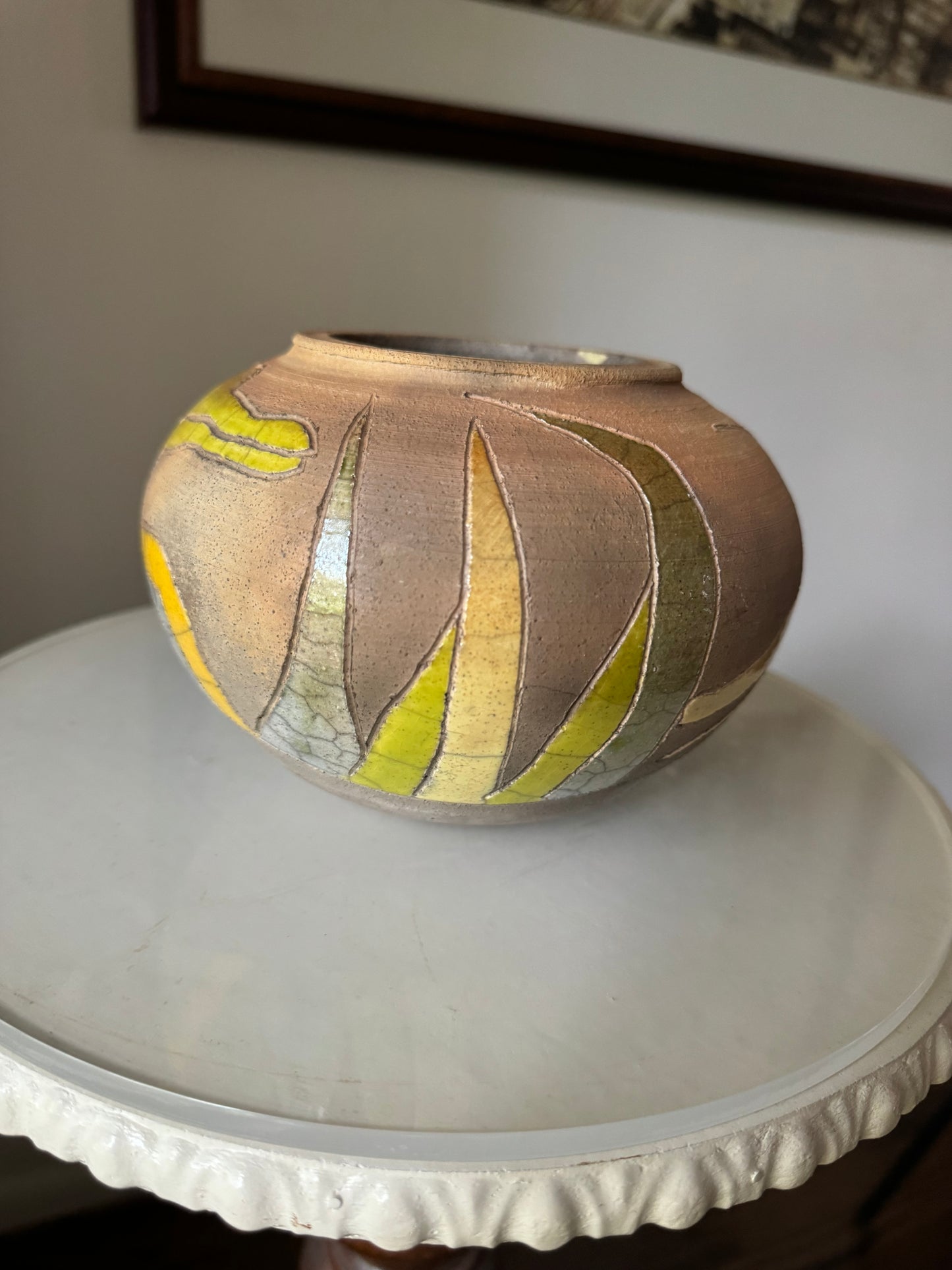 Vintage Randy Brodnax Crocodile Vase