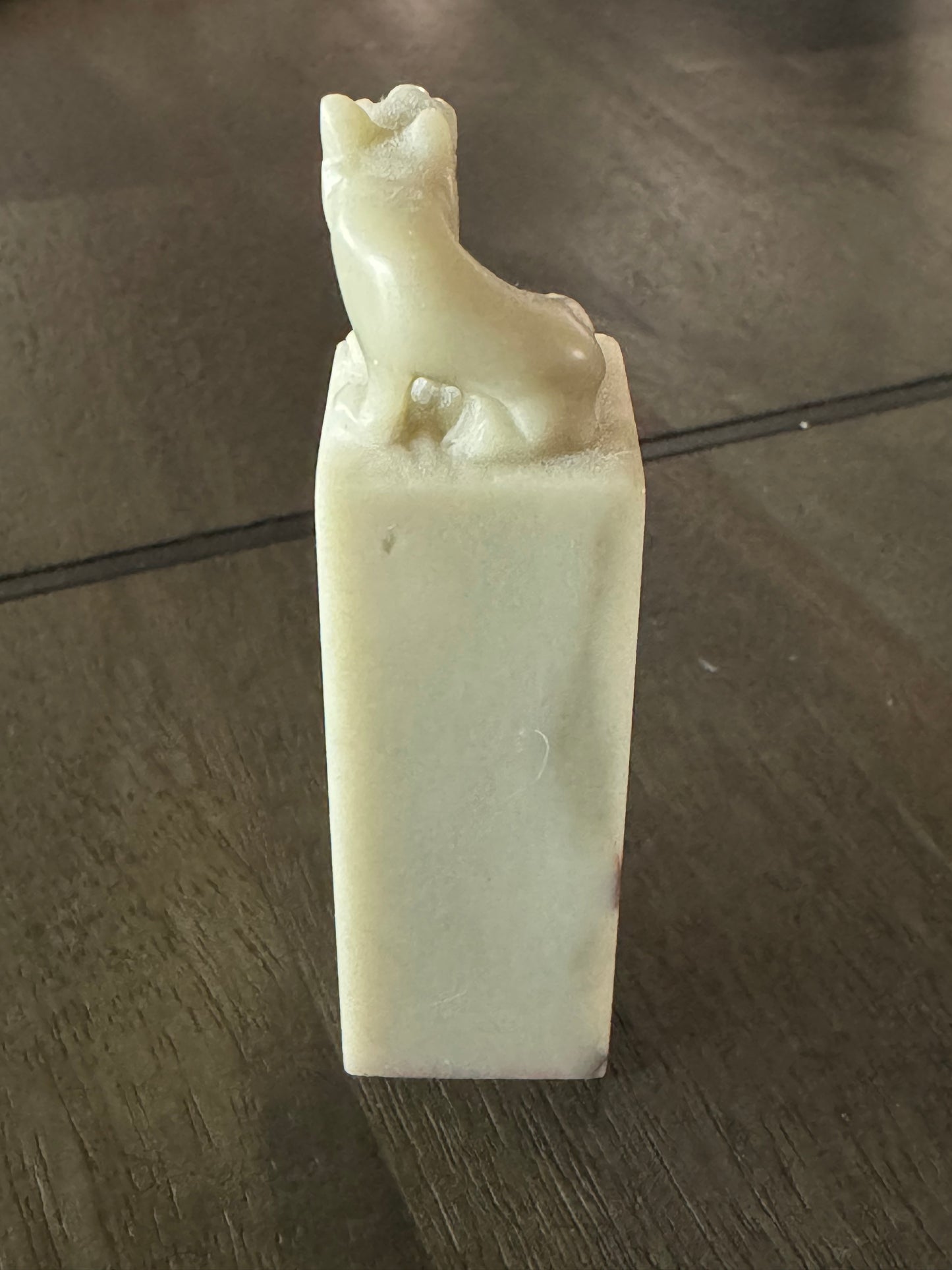 Vintage Soapstone Foo Dog Seal Stamp