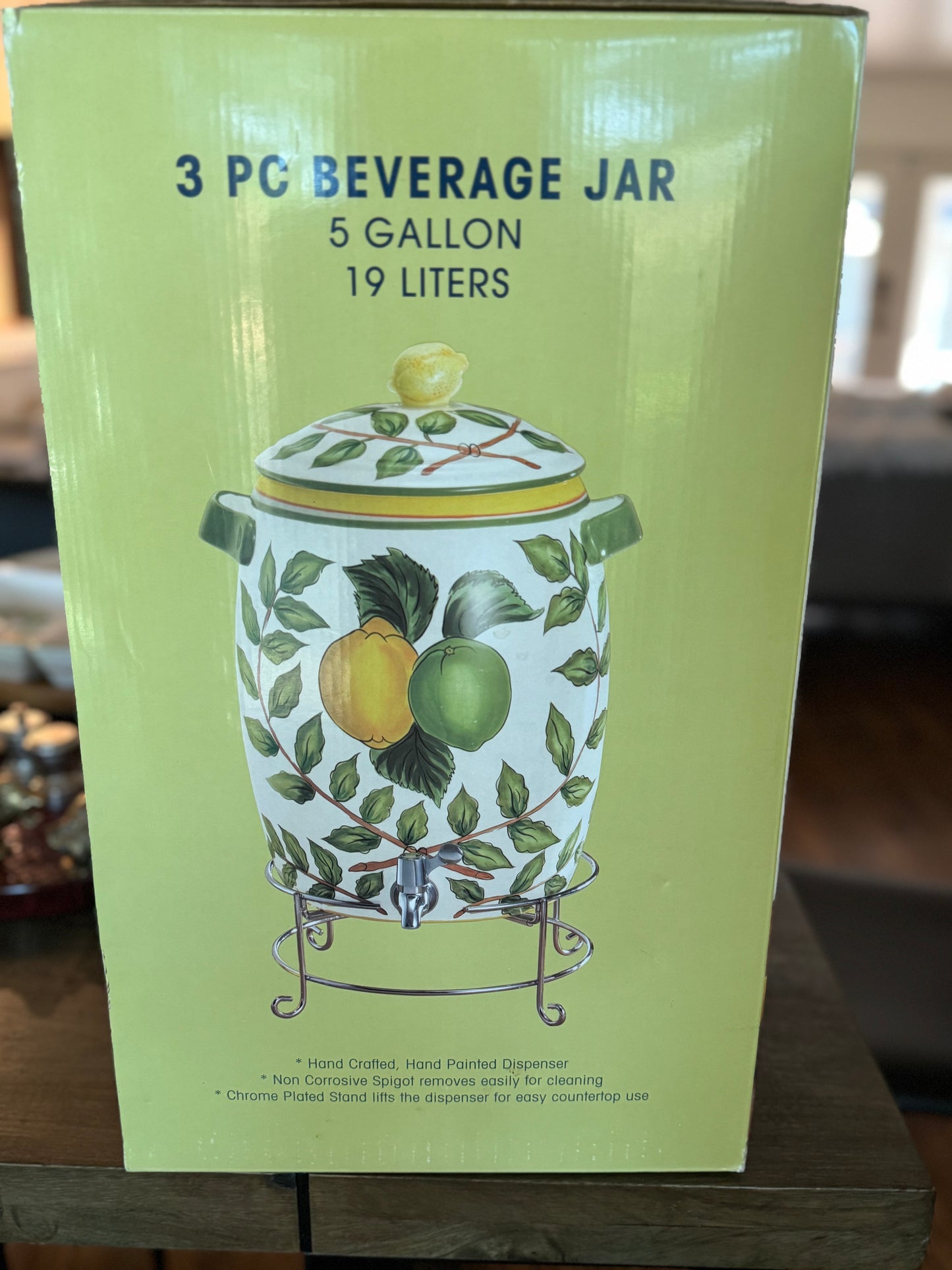 Lemon Wreath 5-gallon Beverage Dispenser by Tabletops (Discontinued)