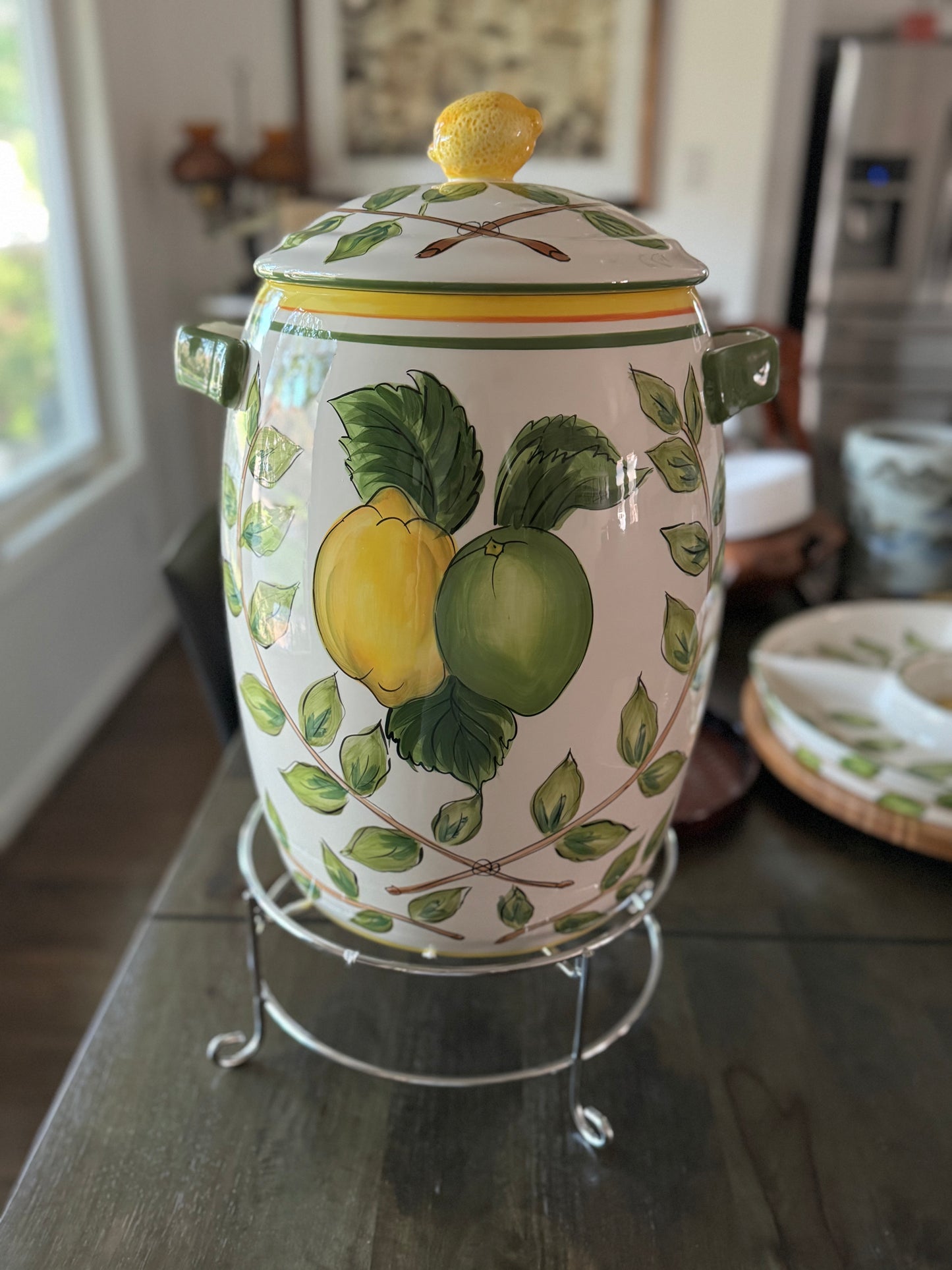 Lemon Wreath 5-gallon Beverage Dispenser by Tabletops (Discontinued)