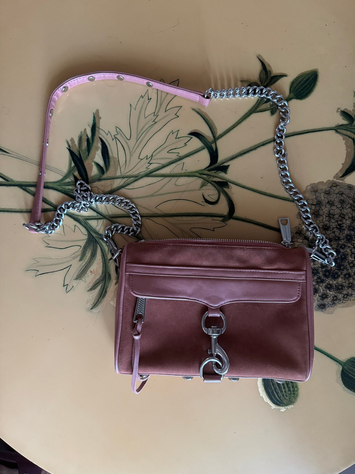 Rebecca Minkoff Mini Mac Suede Crossbody Purse