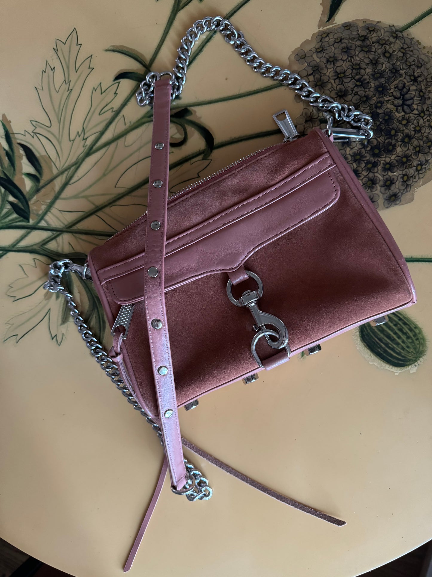 Rebecca Minkoff Mini Mac Suede Crossbody Purse