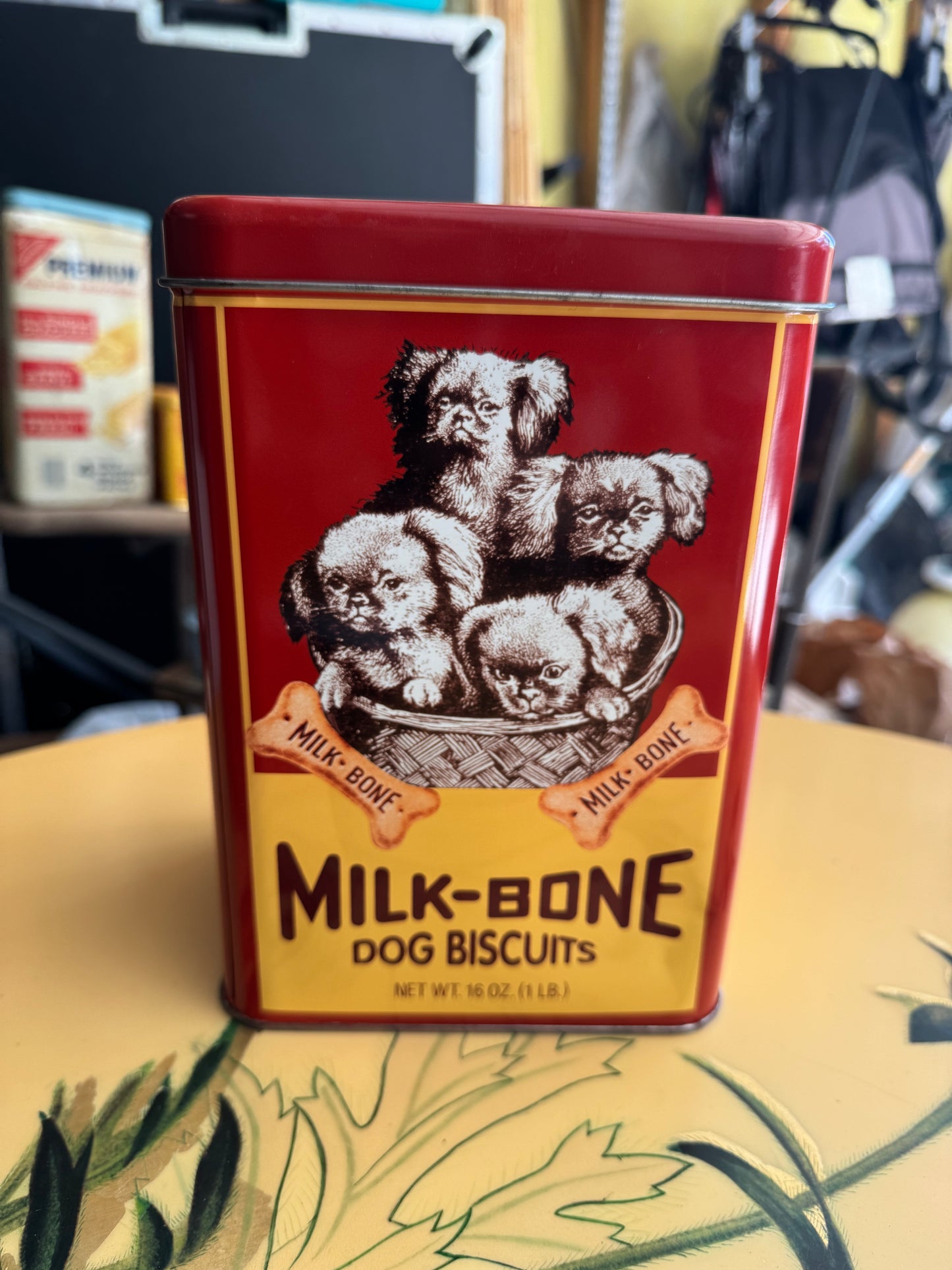 Milk-Bone Dog Biscuits Tin Can