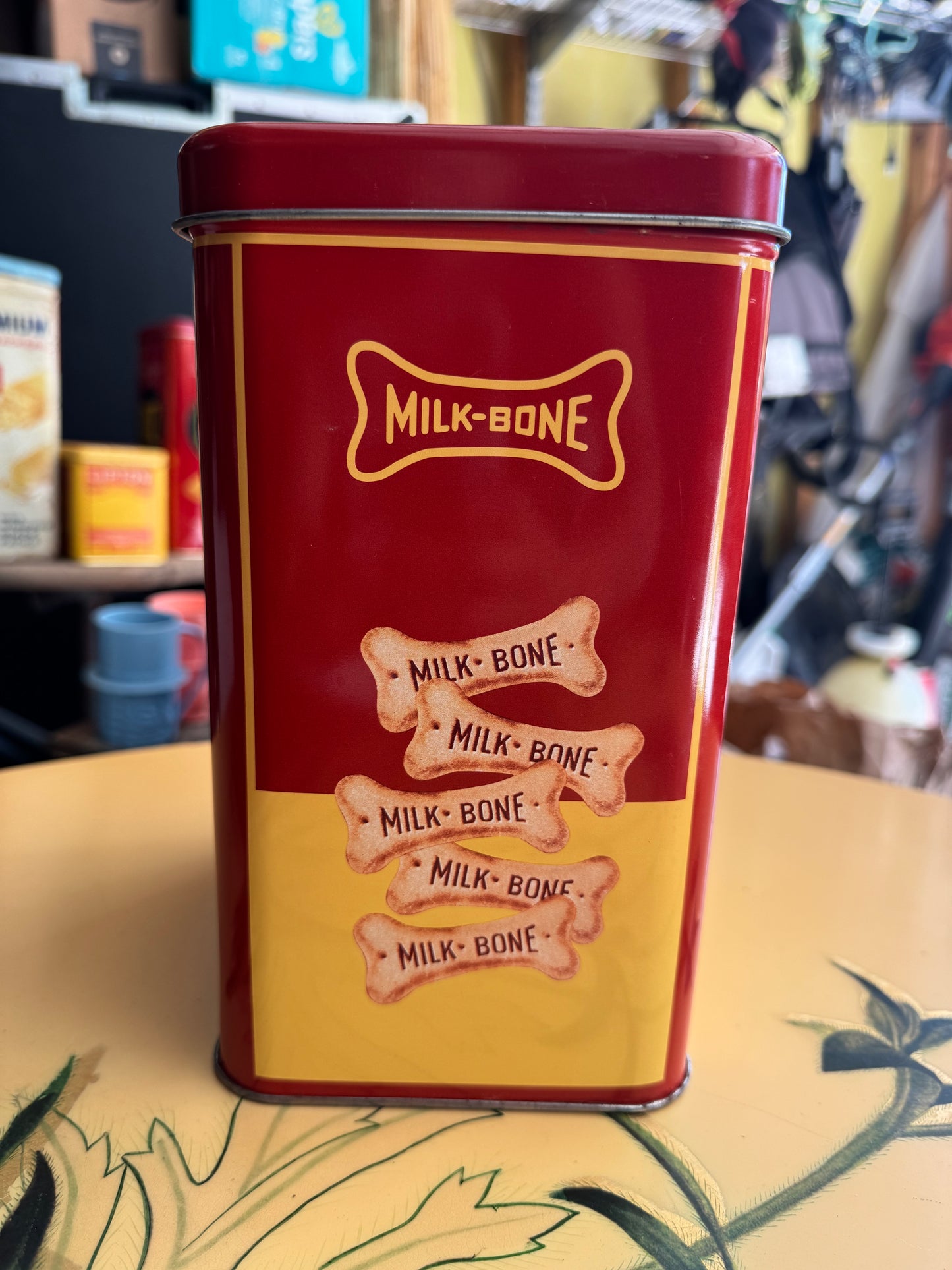 Milk-Bone Dog Biscuits Tin Can