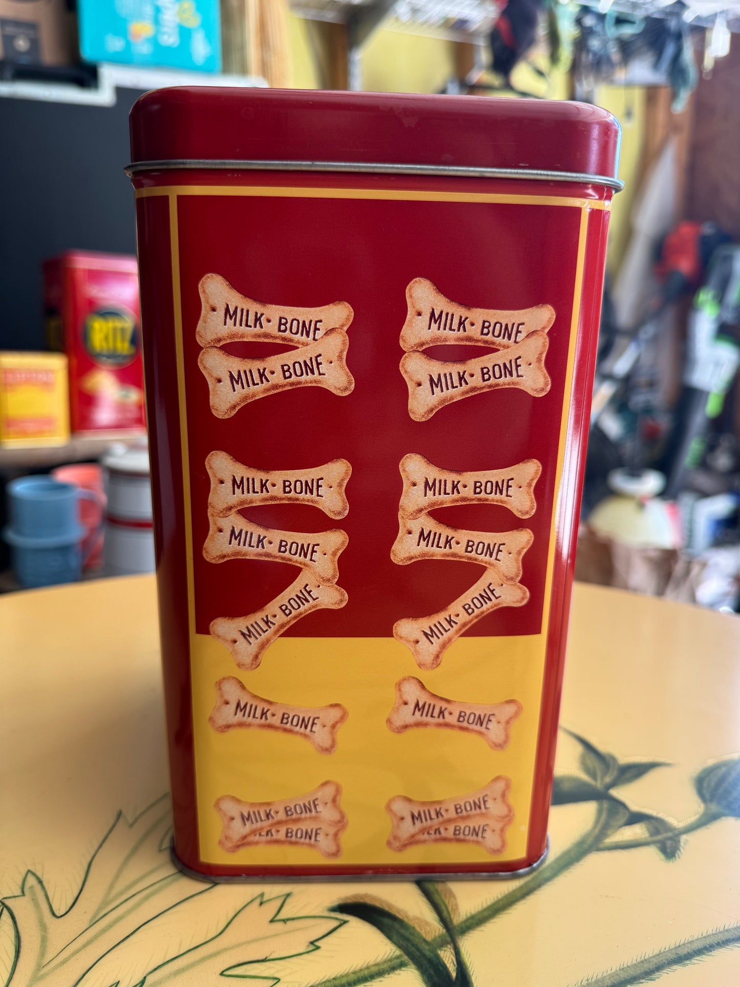 Milk-Bone Dog Biscuits Tin Can