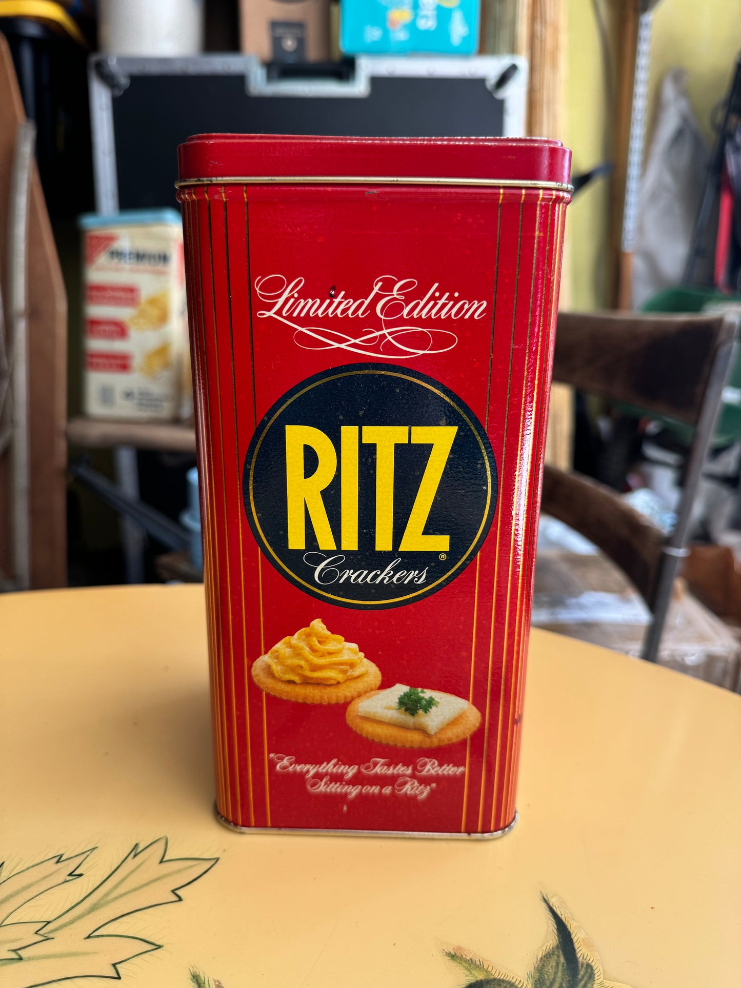 1986 Ritz Crackers Metal Tin