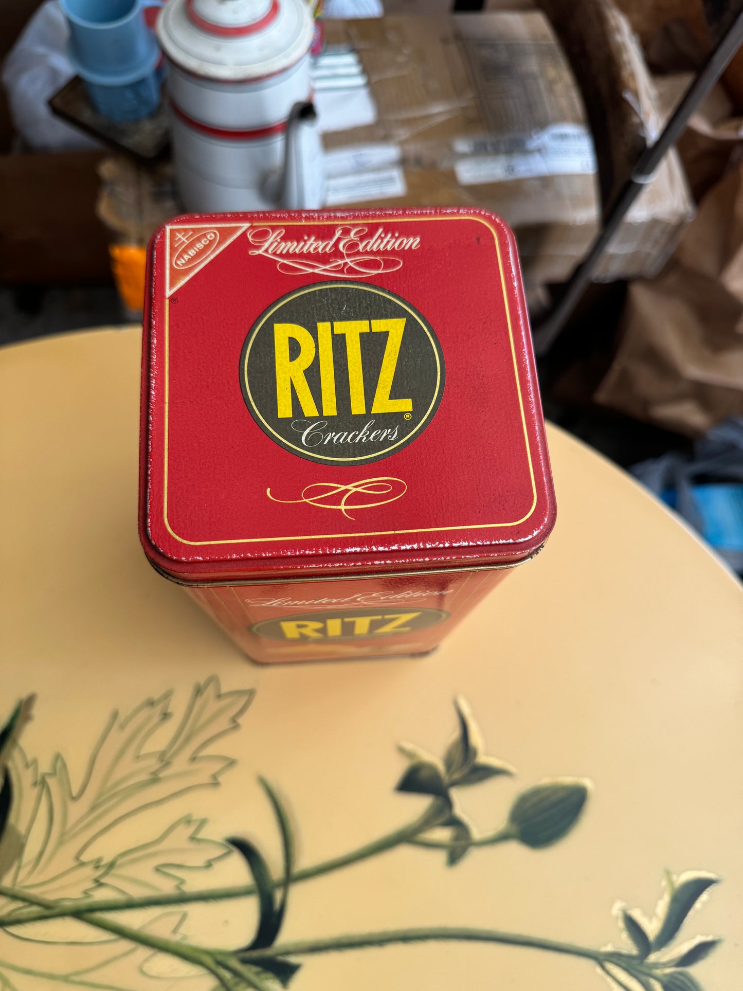 1986 Ritz Crackers Metal Tin