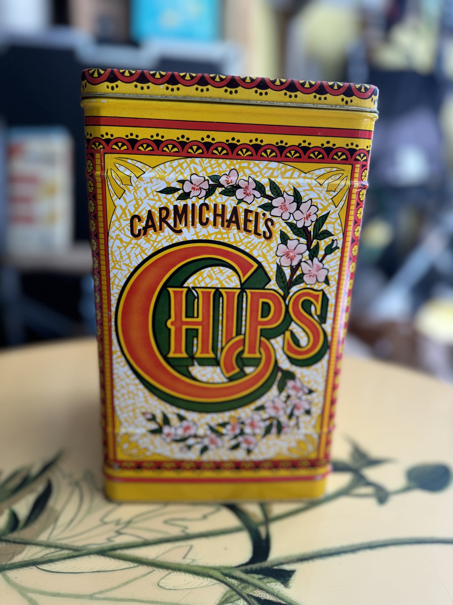 Carmichael's Chips Metal Tin