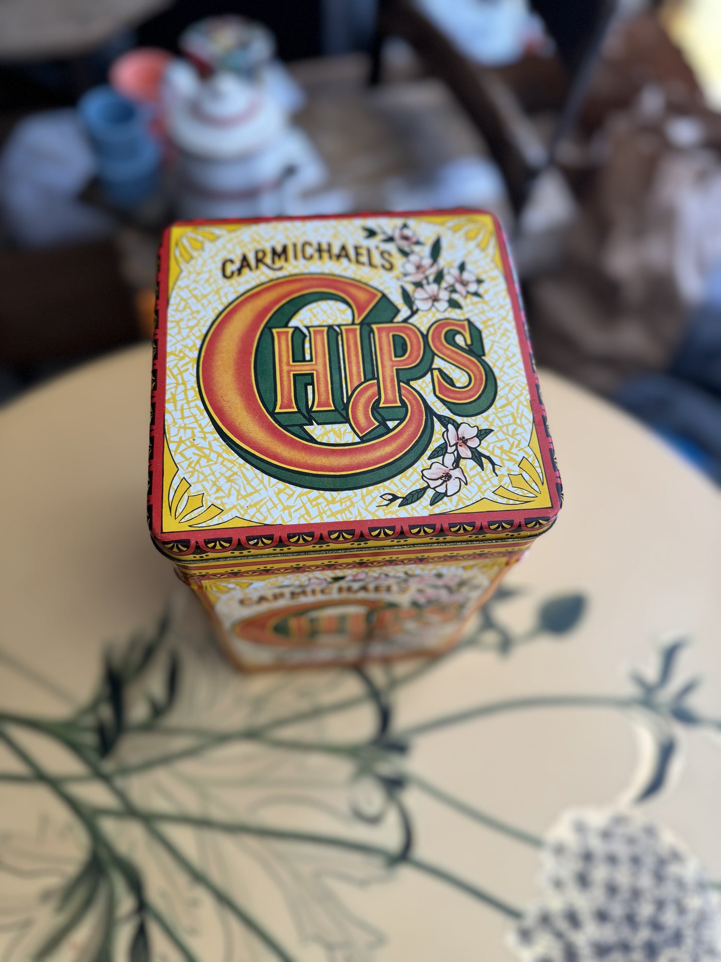 Carmichael's Chips Metal Tin