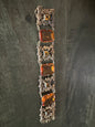 Antique Art Deco Amber Glass Fancy Link Bracelet