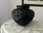 Early 20th Century Black Amethyst Glass Tiffin Poppy Vase
