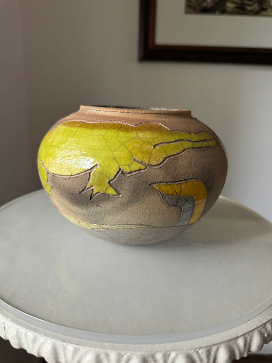 Vintage Randy Brodnax Crocodile Vase