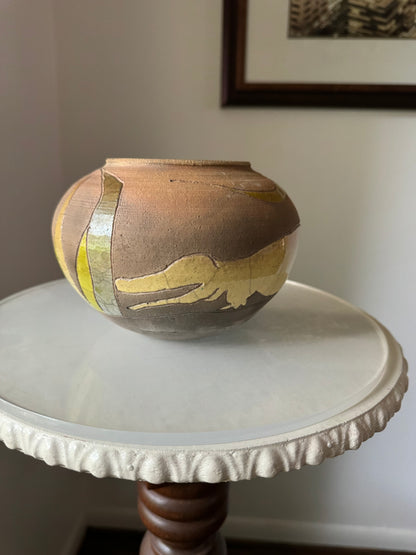 Vintage Randy Brodnax Crocodile Vase
