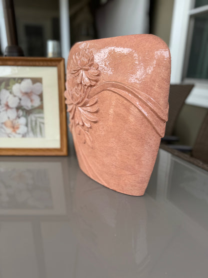 Pink Byron Floral Vase 13.5" Tall